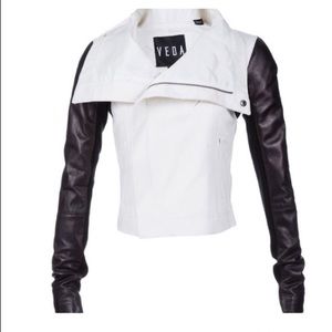 Veda for Scoop Canvas and Leather Jacket